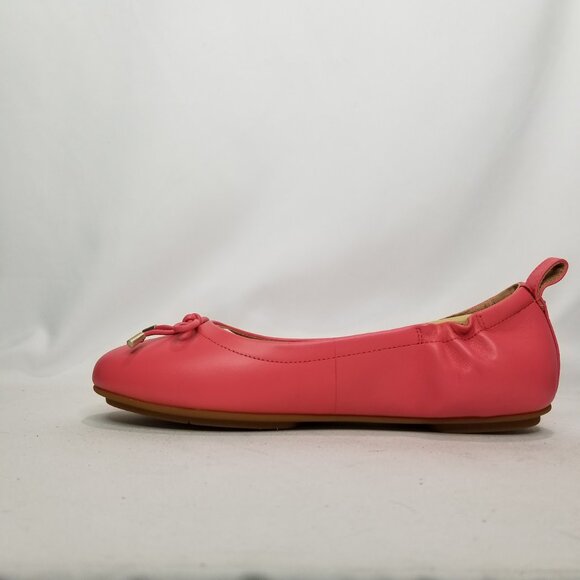 FitFlop Women's ALLEGRO Soft Leather Ballet Flats Size 8 Rosy Coral NWT - Picture 5 of 9